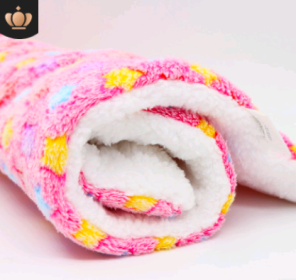 Cute Cat Blankets Dog Pet Mat (Option: Pink starry sky-XL100x75)